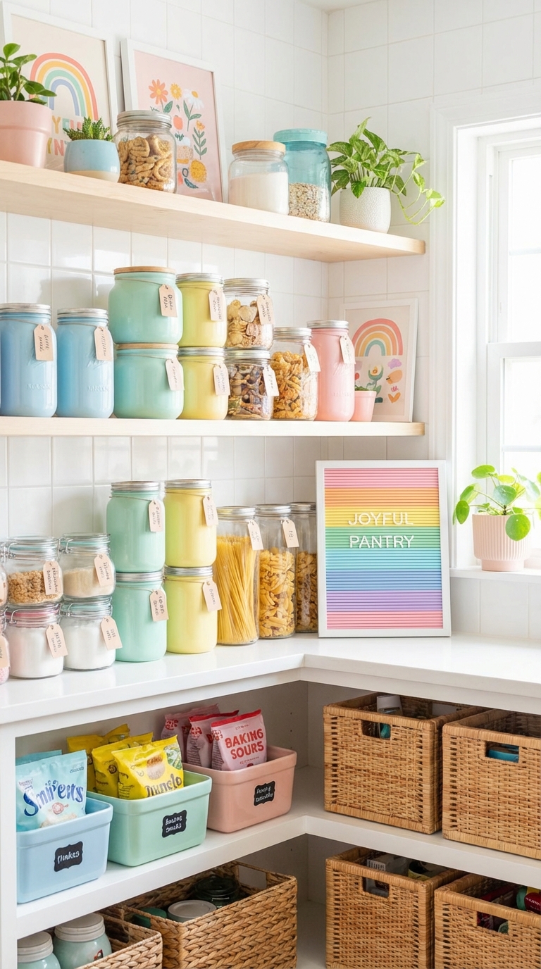 Infuse Personality with a Joyful Rainbow Pantry