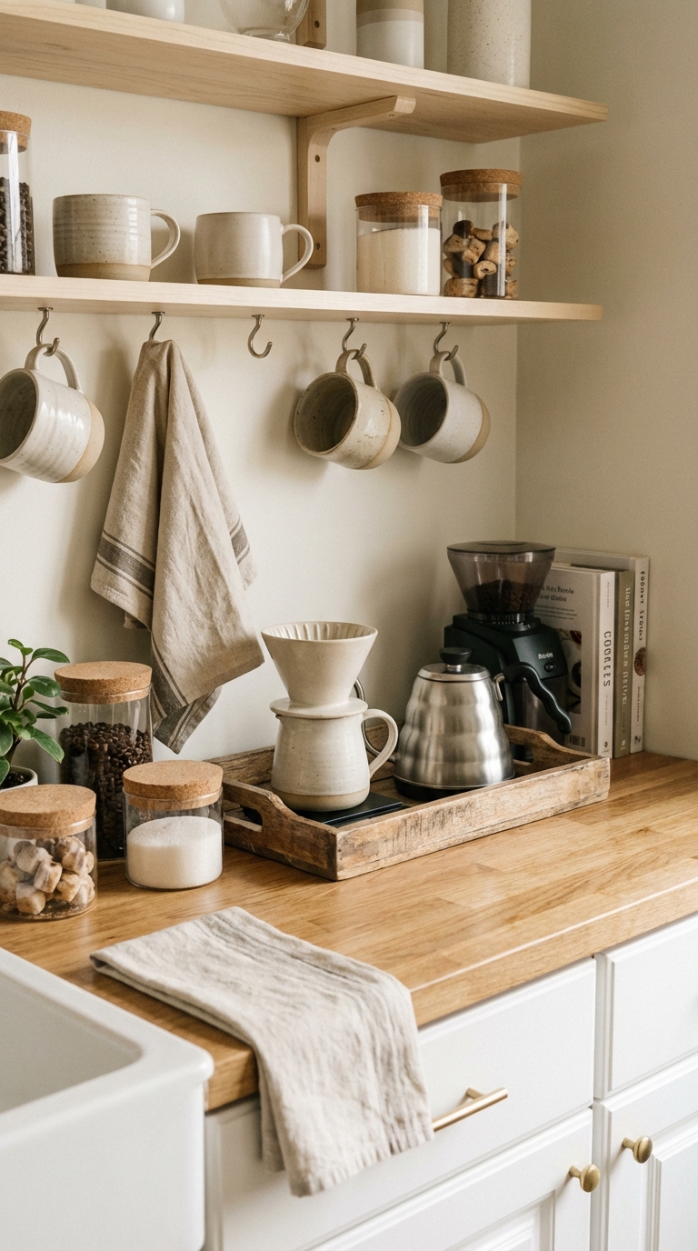 Curate a Dedicated Aesthetic Coffee Station
