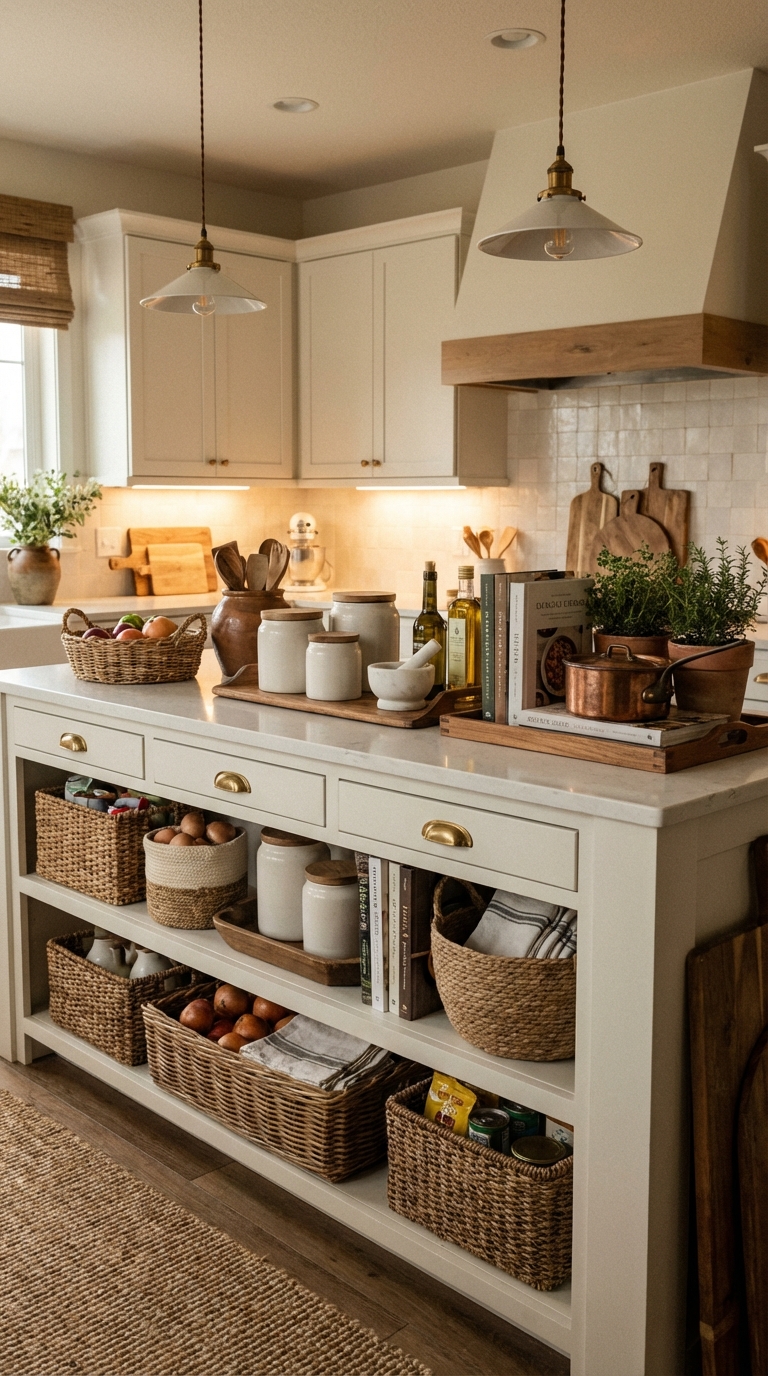 Streamline Your Island with Woven Texture