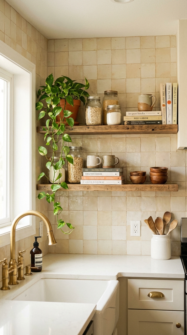 Soft Beige Tile With Natural Cozy Aesthetic