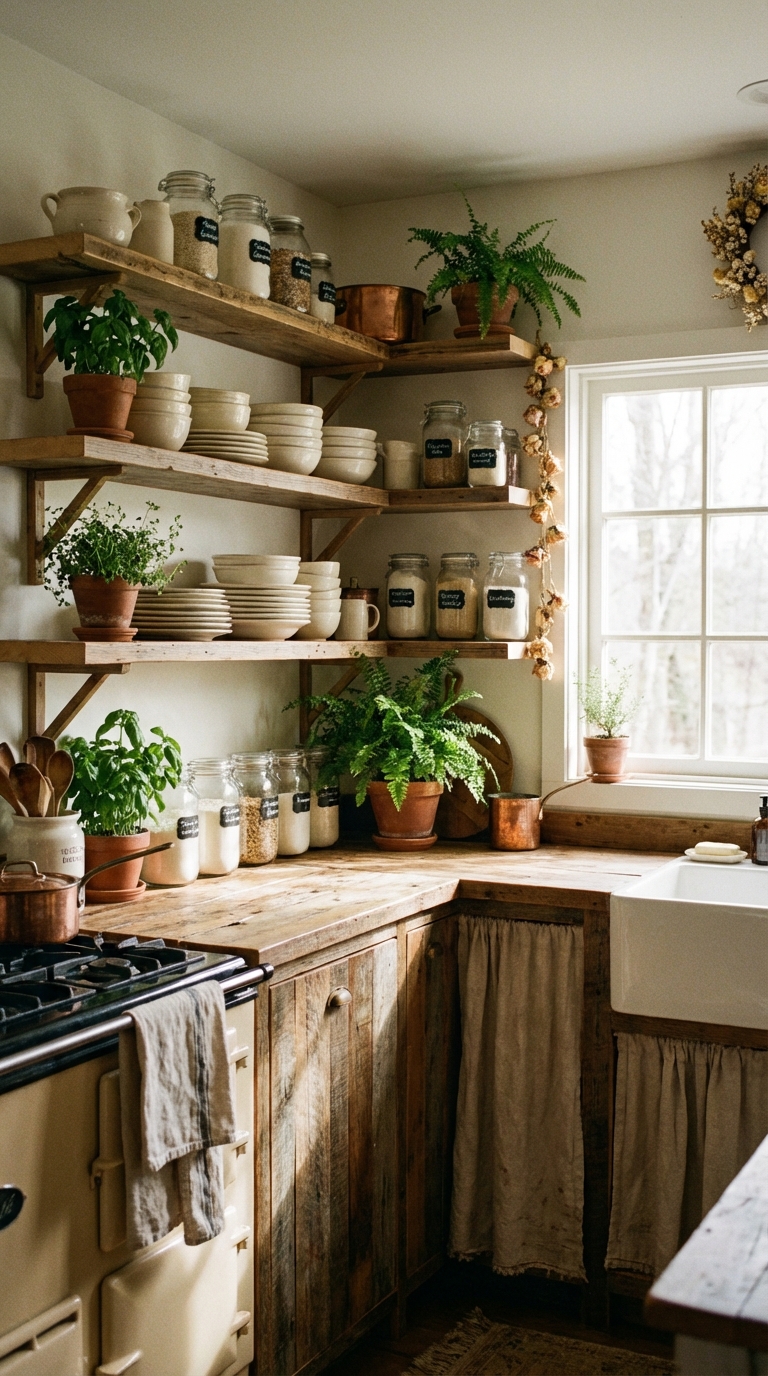 Organized Pantry Style With Open Storage Appeal