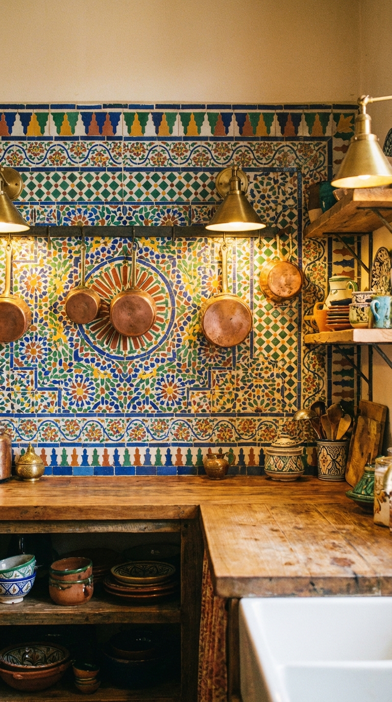 Decorative Mediterranean Tile With Artistic Detail