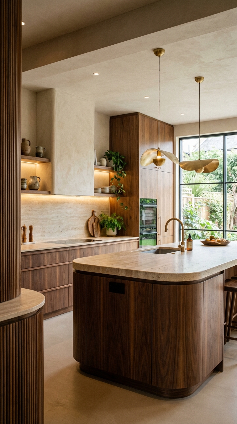 Soft Curves And Natural Material Harmony