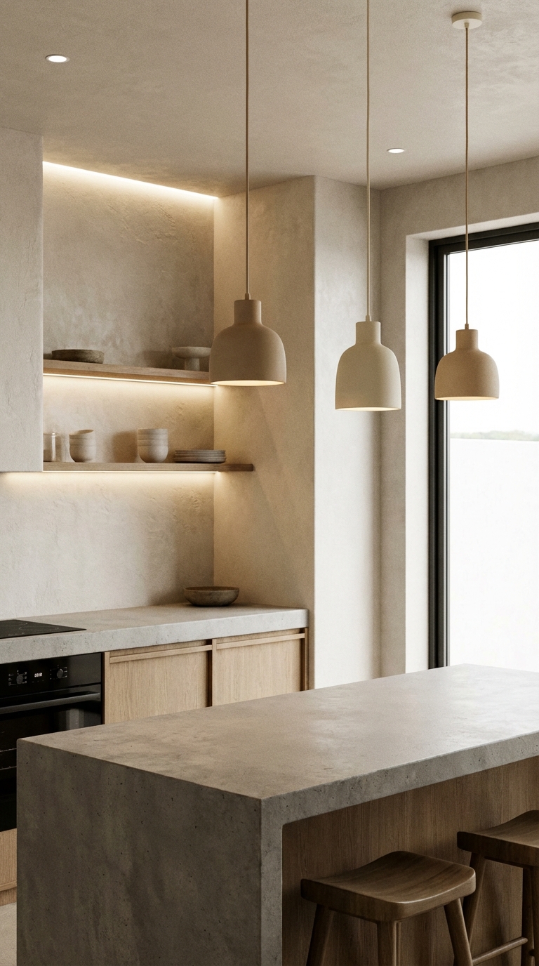 Soft Neutral Minimalist Pendant Harmony