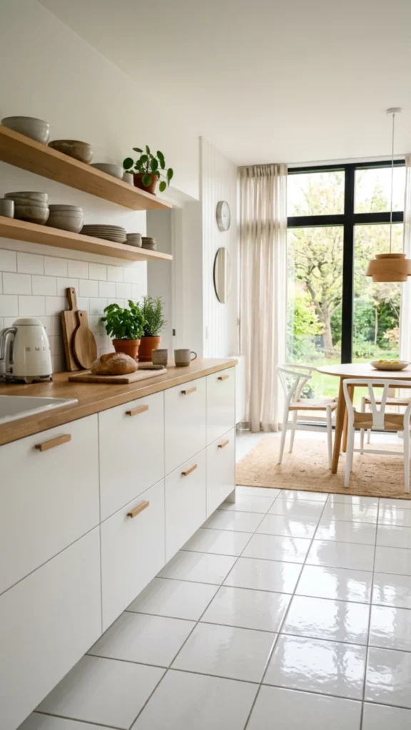 Scandinavian Kitchen Floor Inspiration With Light Wood