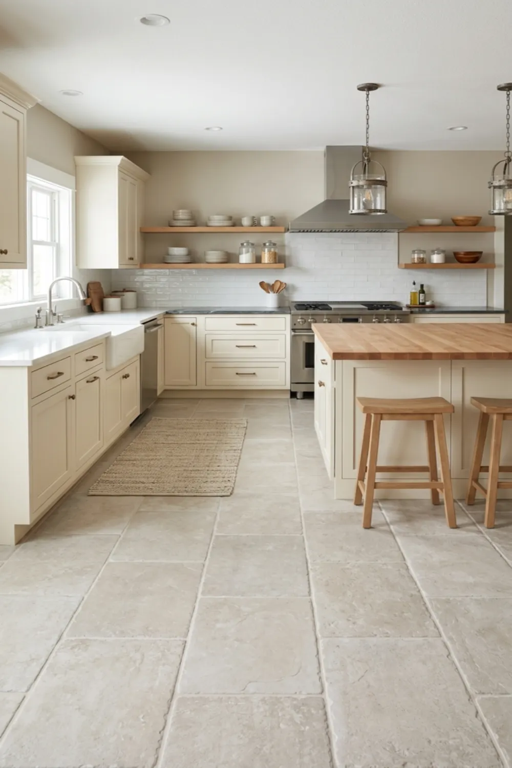 Patchwork Tile Kitchen Floors