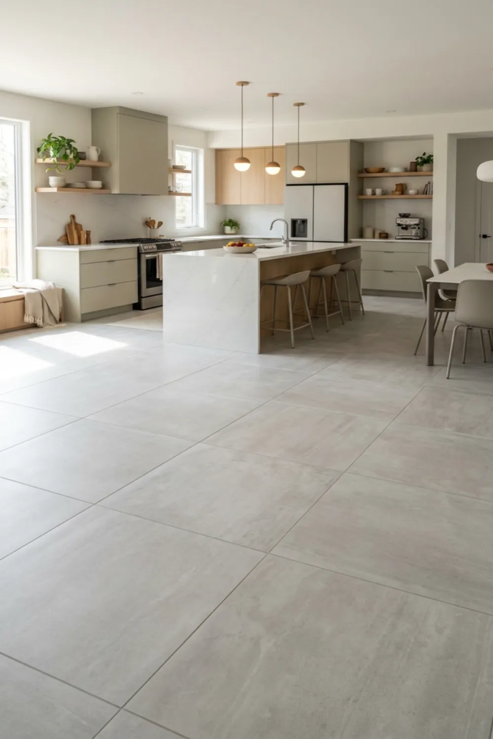 Modern Farmhouse Floor Tiles in Soft Neutrals