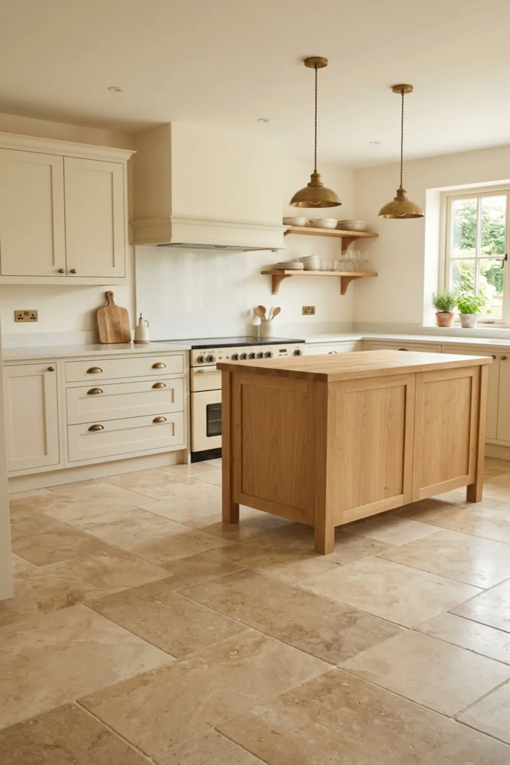 Large Format Kitchen Floor Tiles for a Seamless Look