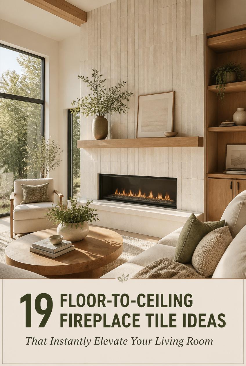 19 Floor-to-Ceiling Fireplace Tile Ideas That Instantly Elevate Your ...